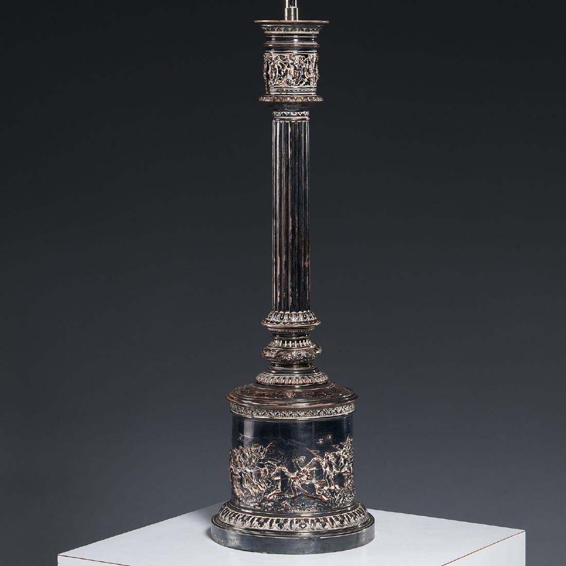 Elkington Neoclassic silver plated table lamp (1 of 7)