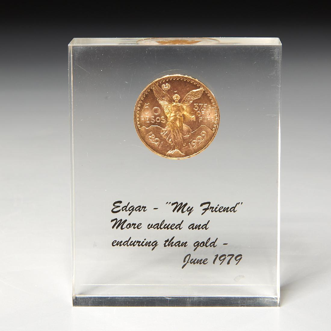 1929 Mexican 50 peso gold coin (1 of 9)