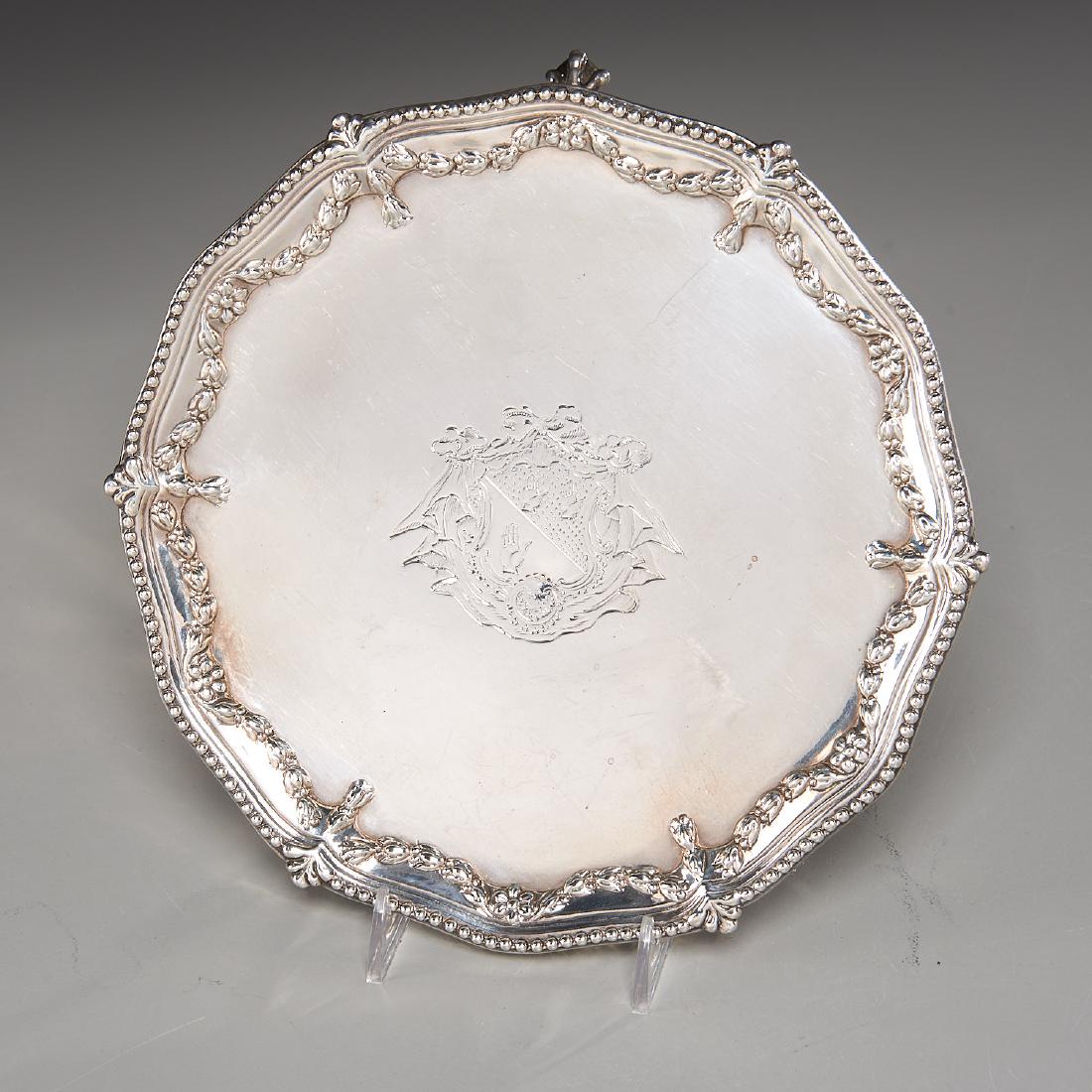 George III silver salver, Crouch & Hannam (1 of 8)