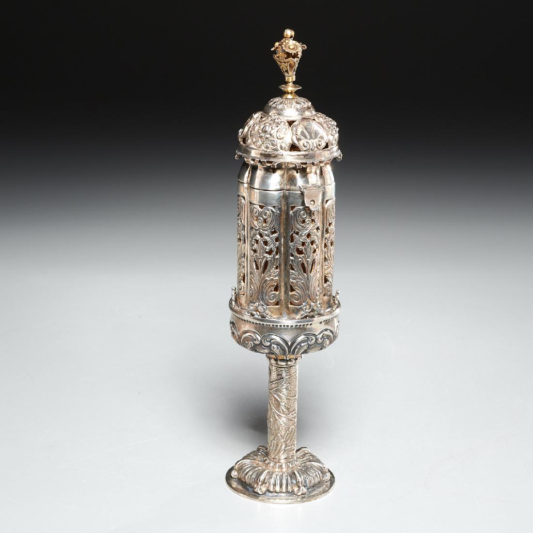 Portuguese silver Besamim spice box (1 of 8)