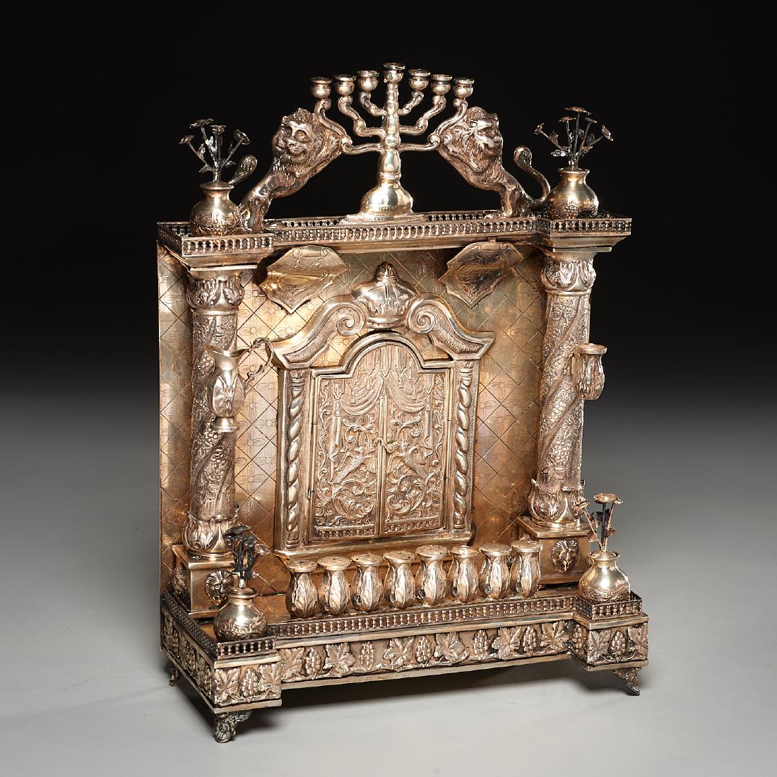 Silver menorah by Pavel Akimov Ovchinnikov (1 of 9)