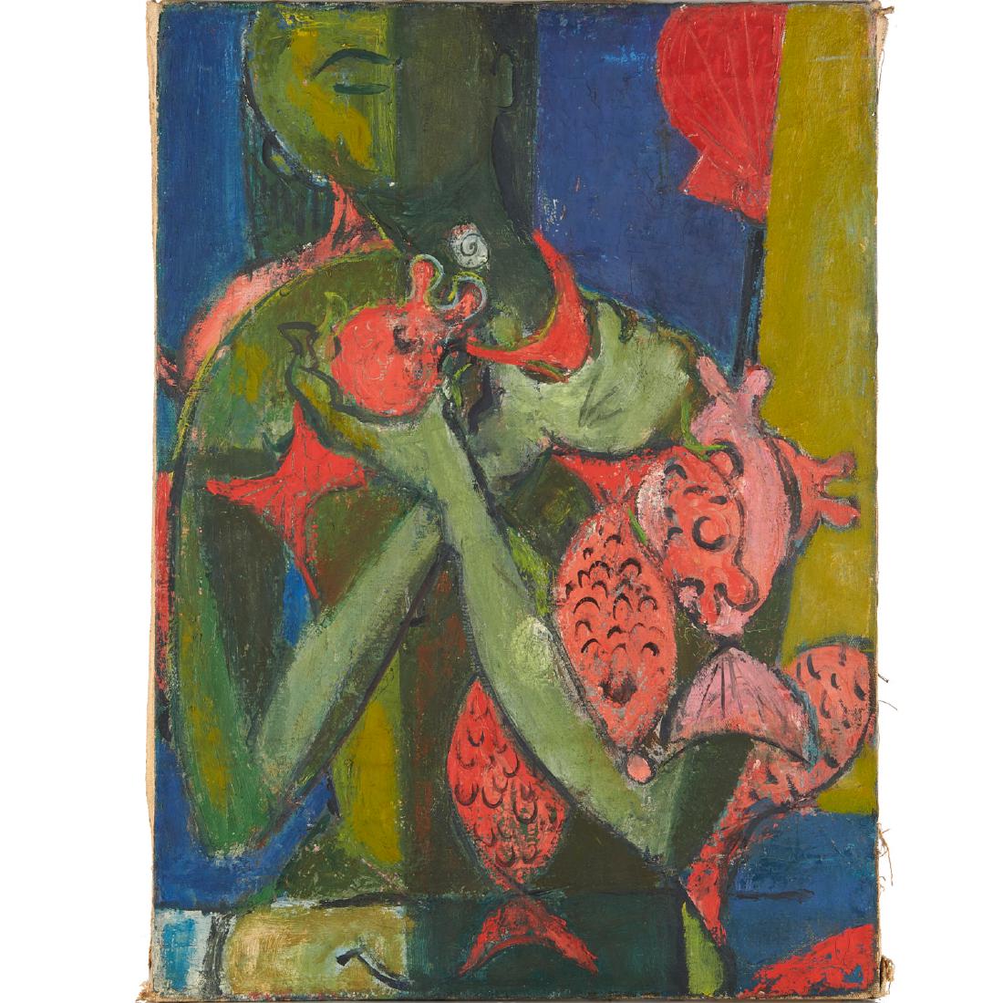 Robert Courtright (attrib.), Woman with Fish (1 of 7)