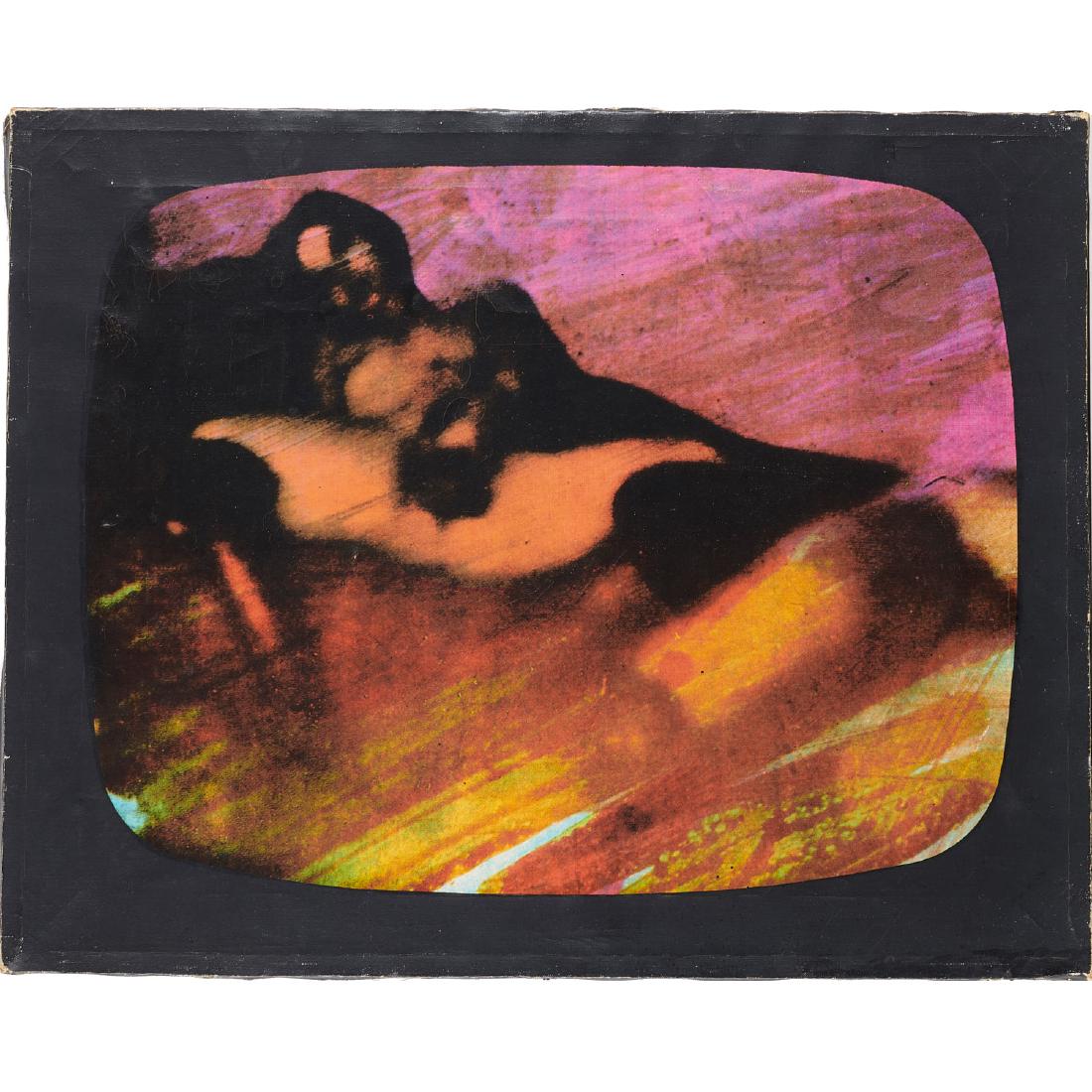 Mario Schifano, "D All'Ultimo Programma Notturno" (1 of 9)