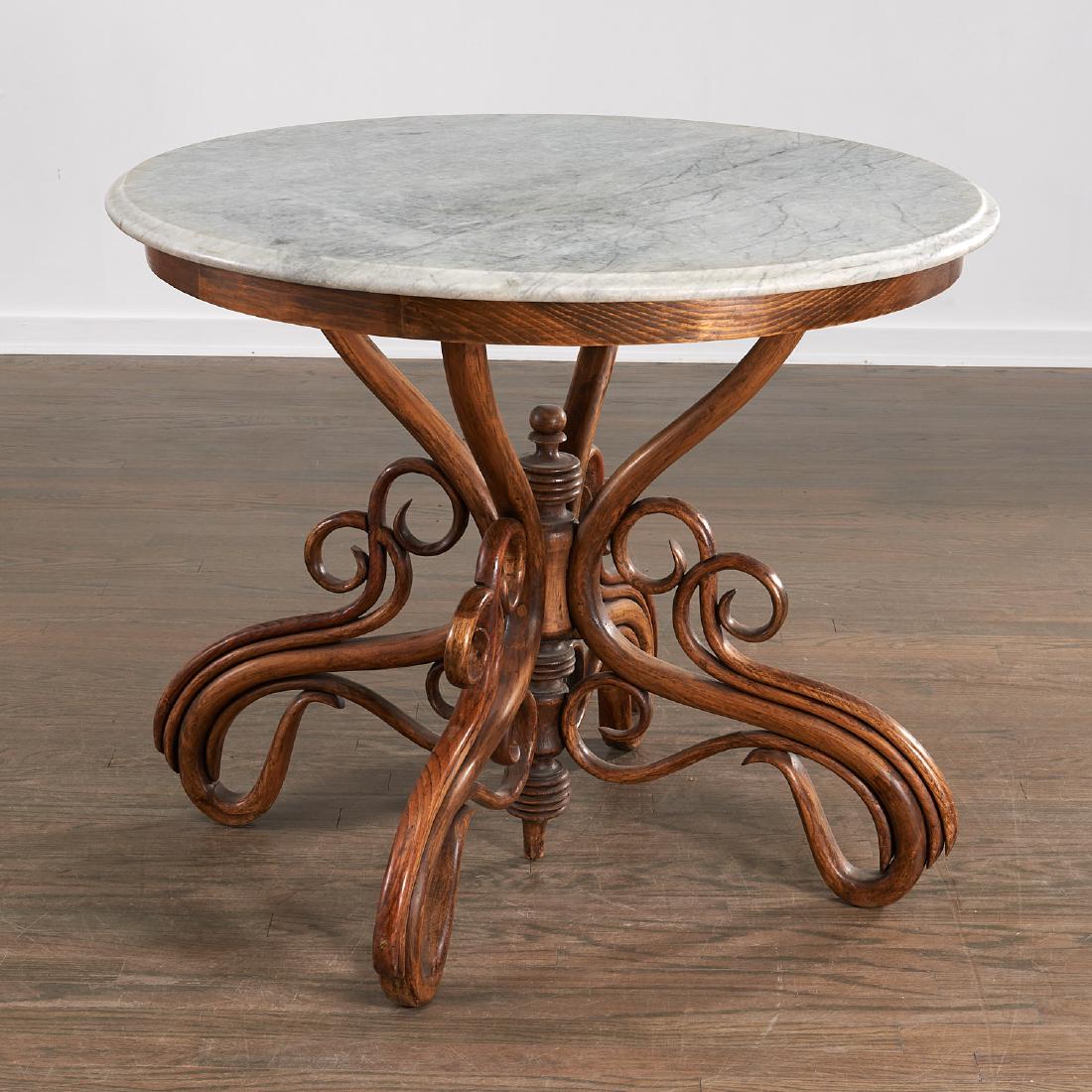 Thonet or Kohn bentwood round center table (1 of 7)