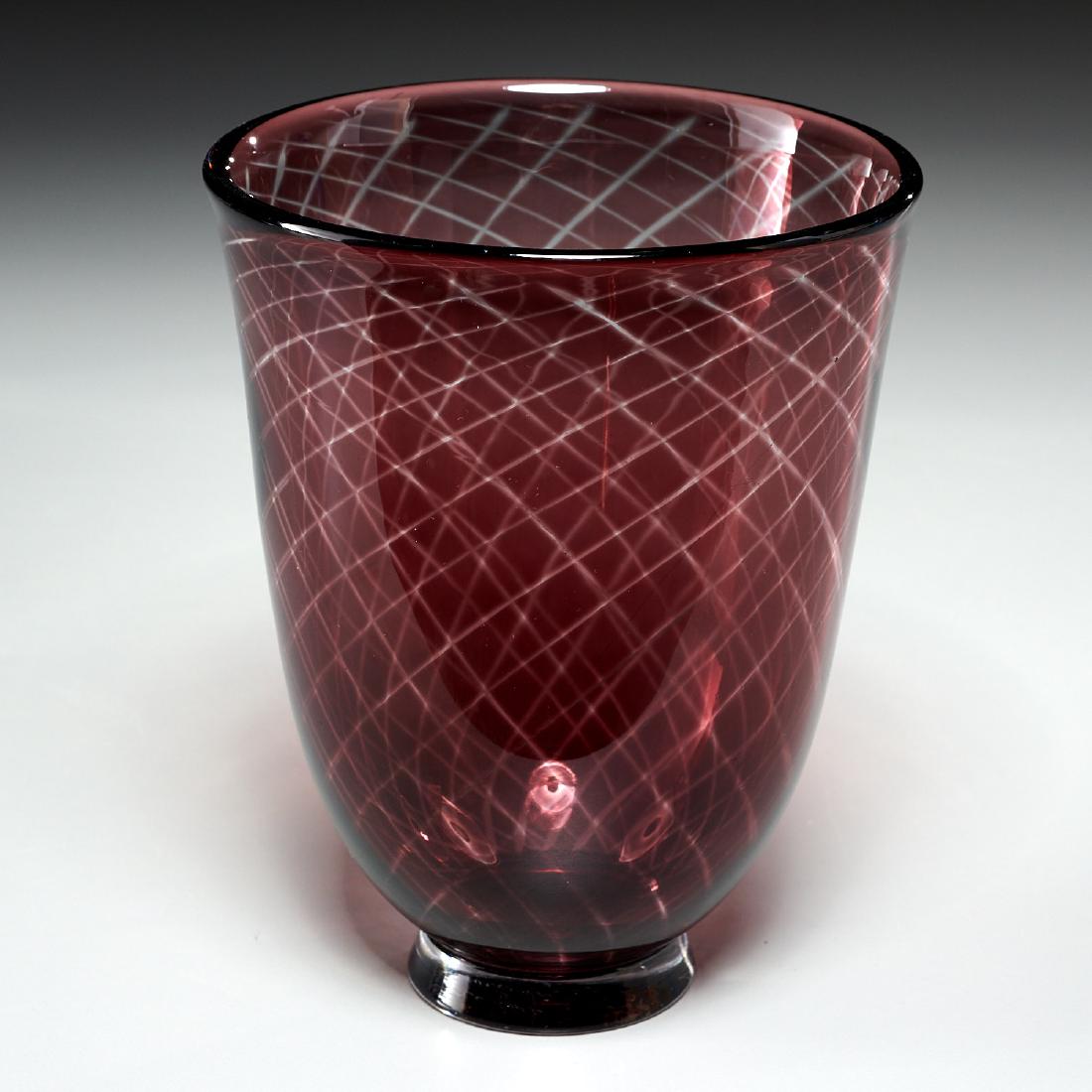 Edward Hald "Graal" footed glass vase (1 of 6)