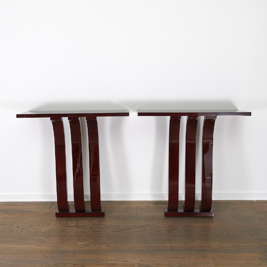 Pair French Art Deco style wall mount consoles (1 of 8)