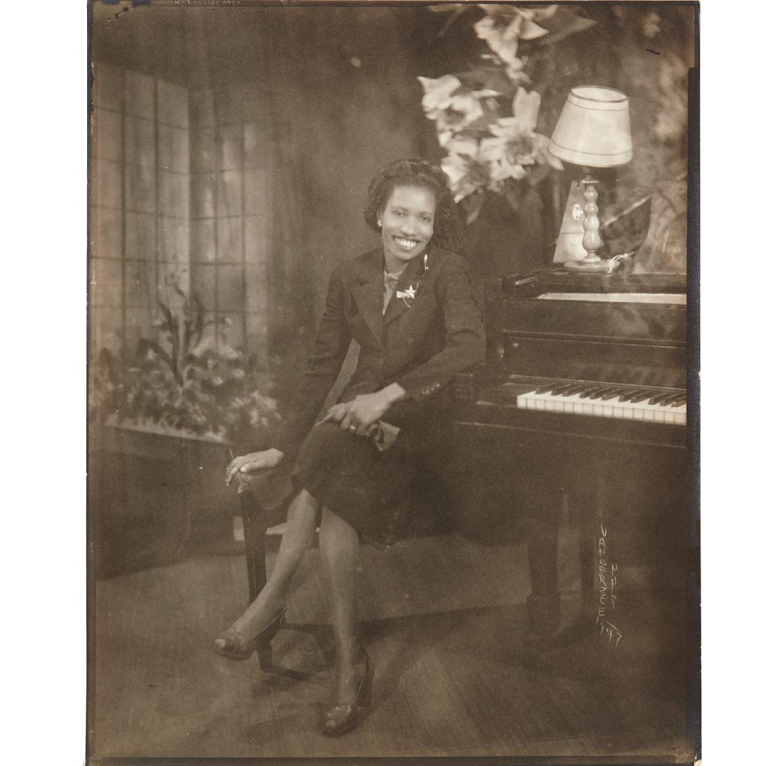 James Van Der Zee, Female Portrait with Piano,1941 (1 of 8)