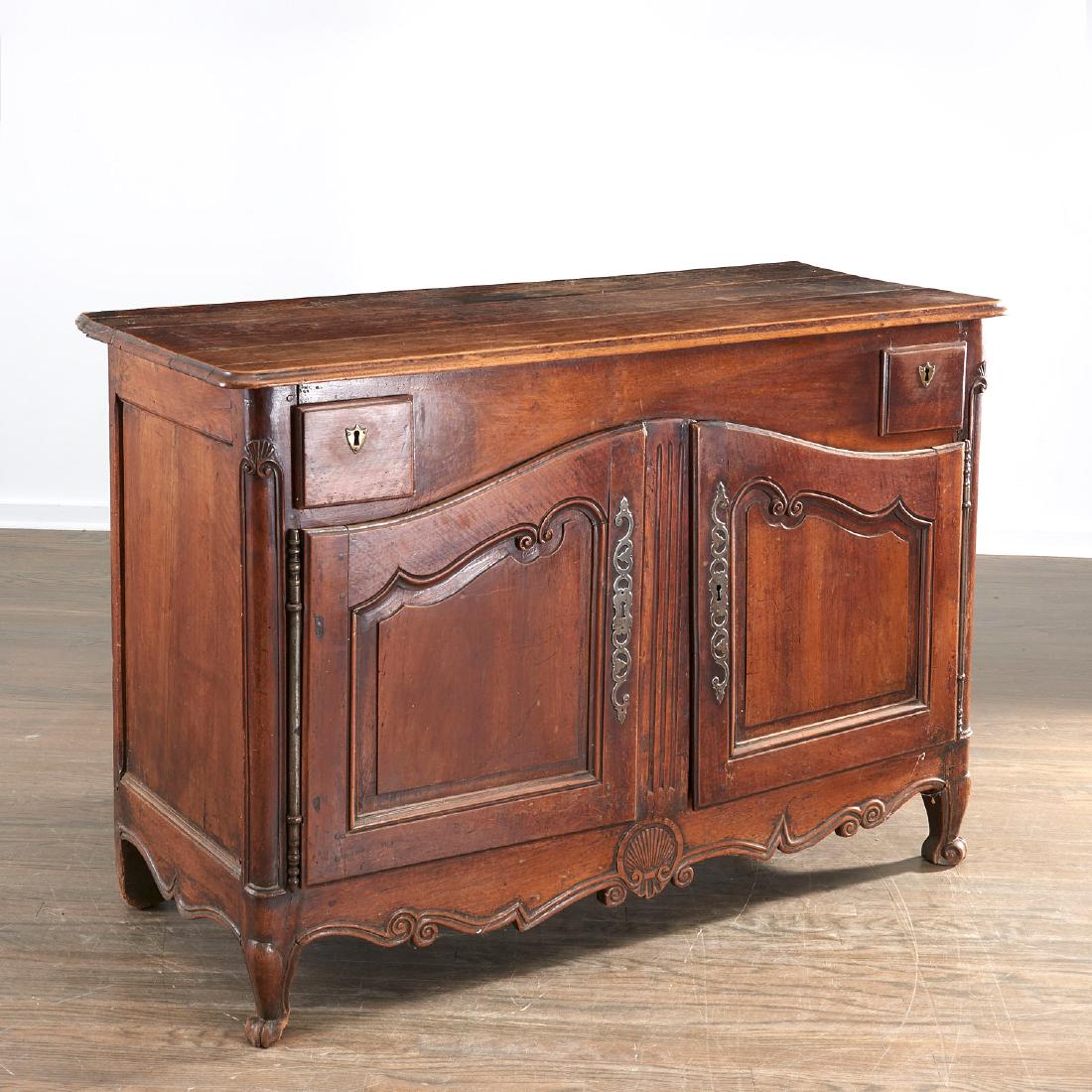 Nice antique French Provincial walnut buffet (1 of 8)