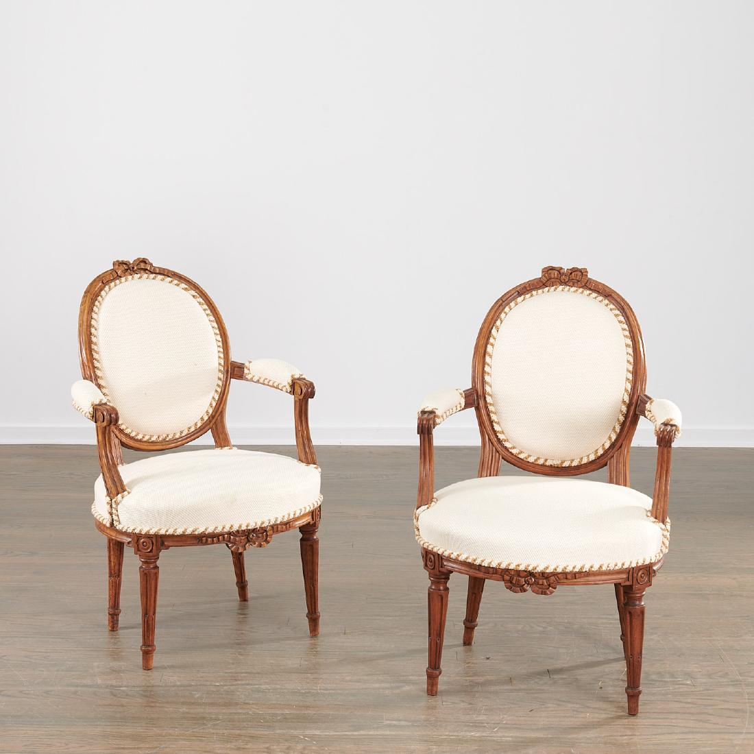 Pair Louis XVI fauteuils (1 of 9)