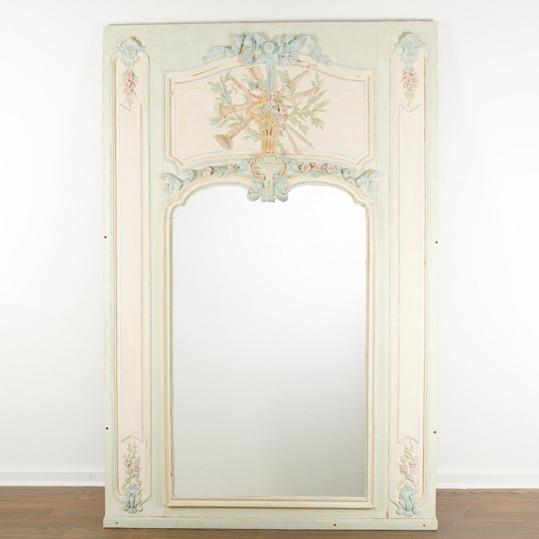 Large Louis XVI painted trumeau mirror (1 of 10)