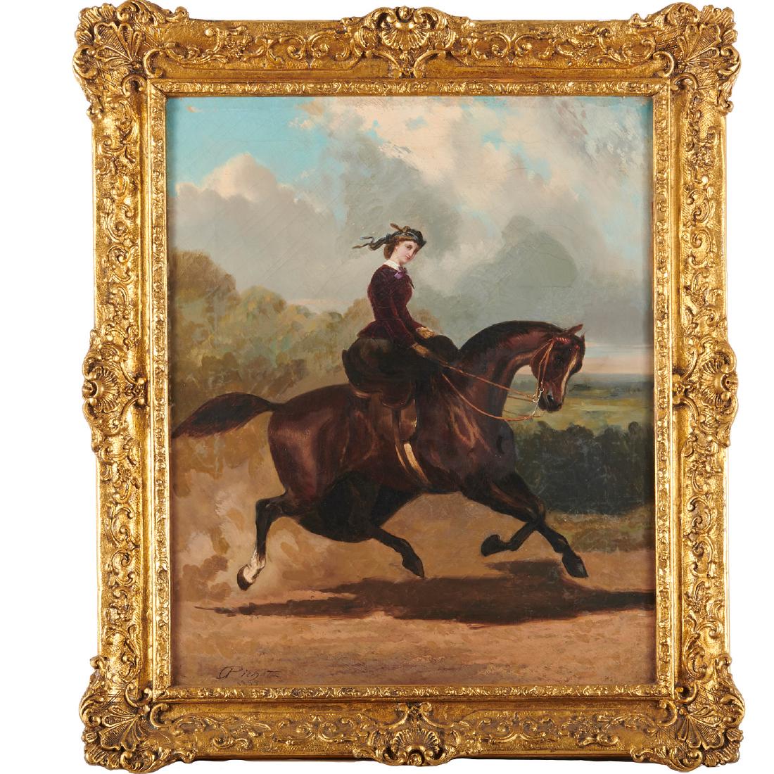 Olivier Pichat, Lady Riding Horse, 1855 (1 of 8)
