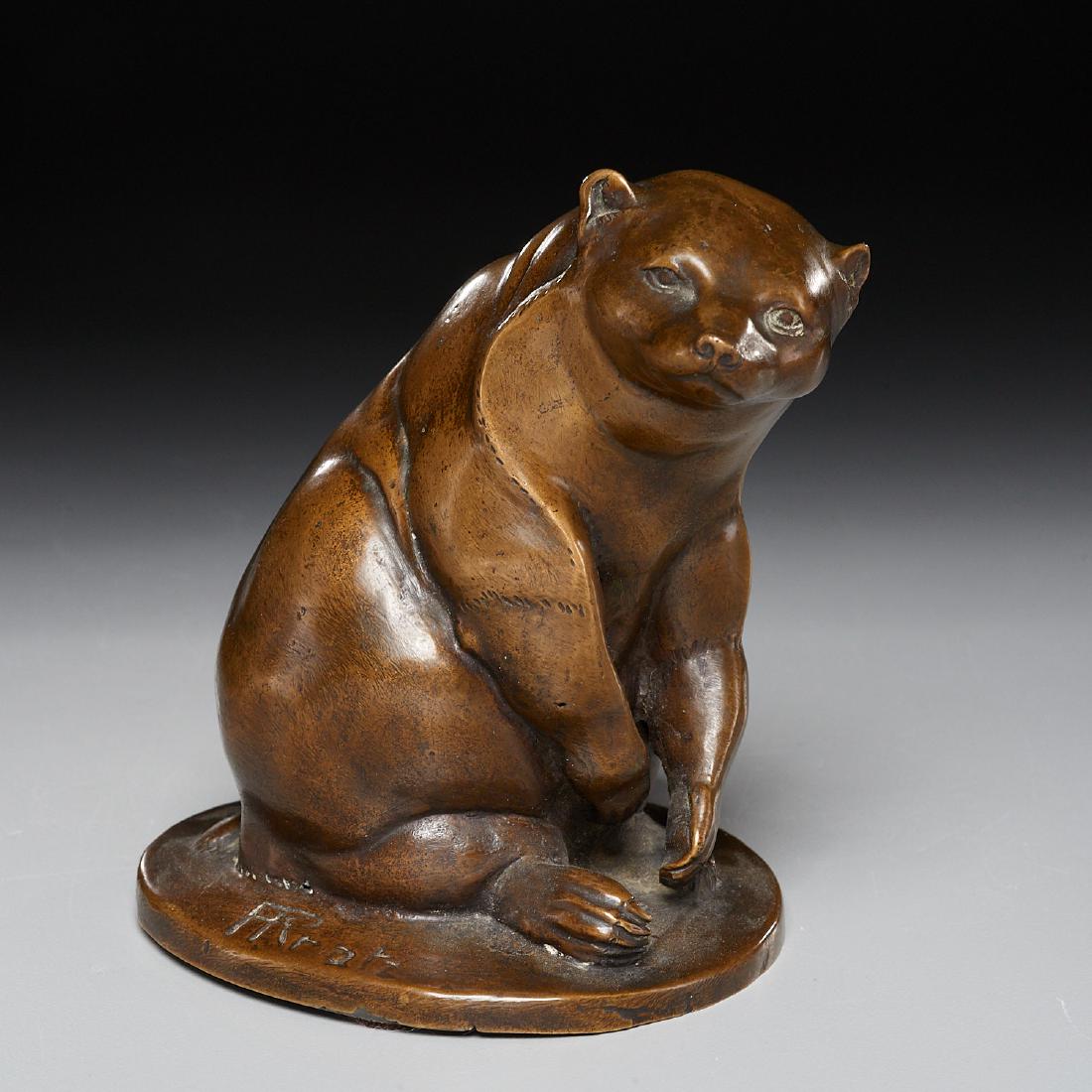 Paul Kratz, Seated Bear, c. 1920 (1 of 5)