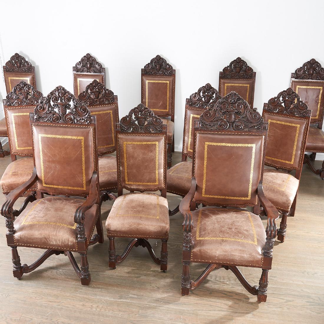Great set (12) Renaissance Revival dining chairs (1 of 9)