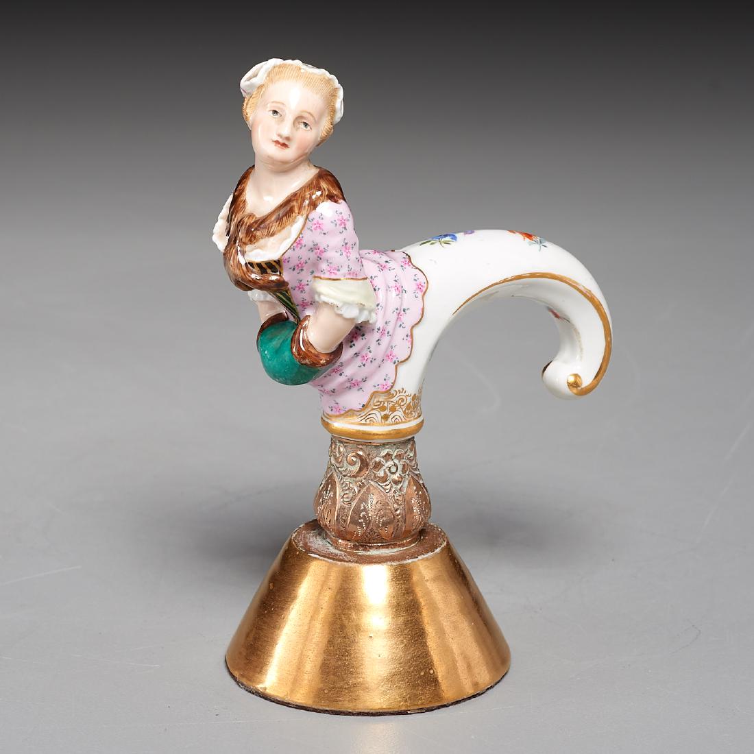 Meissen porcelain cane handle (1 of 7)