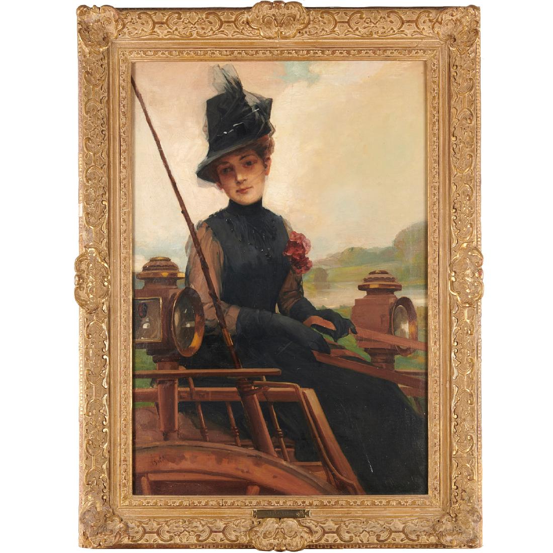 Giovanni Boldini (attrib.), Woman in Carriage (1 of 10)