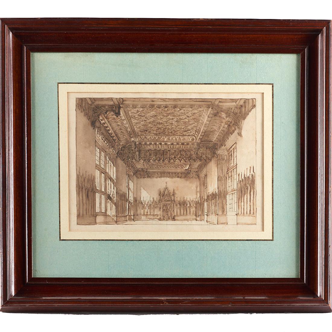 Annibale Angelini, Architectural Drawing, c. 1850 (1 of 9)