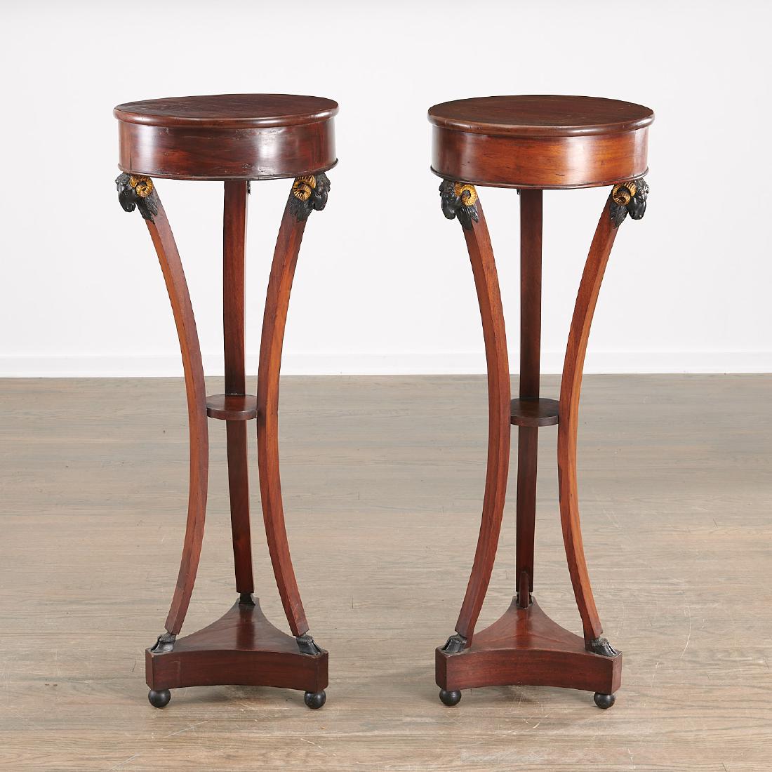 Pair Continental Neoclassic torchiere stands (1 of 7)