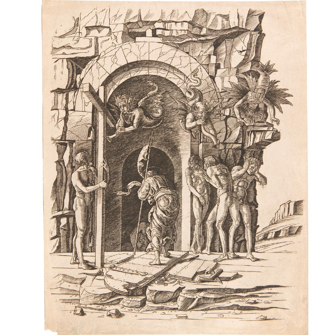 Amand-Durand, Mantegna print, The Descent into Hell (1 of 10)