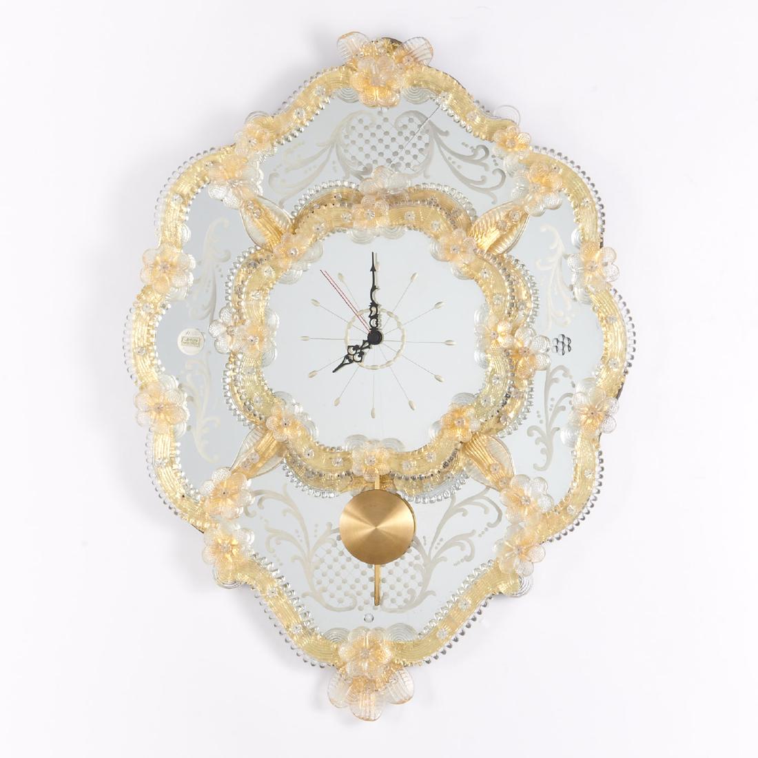 Lorin Marsh Venetian glass wall clock (1 of 7)
