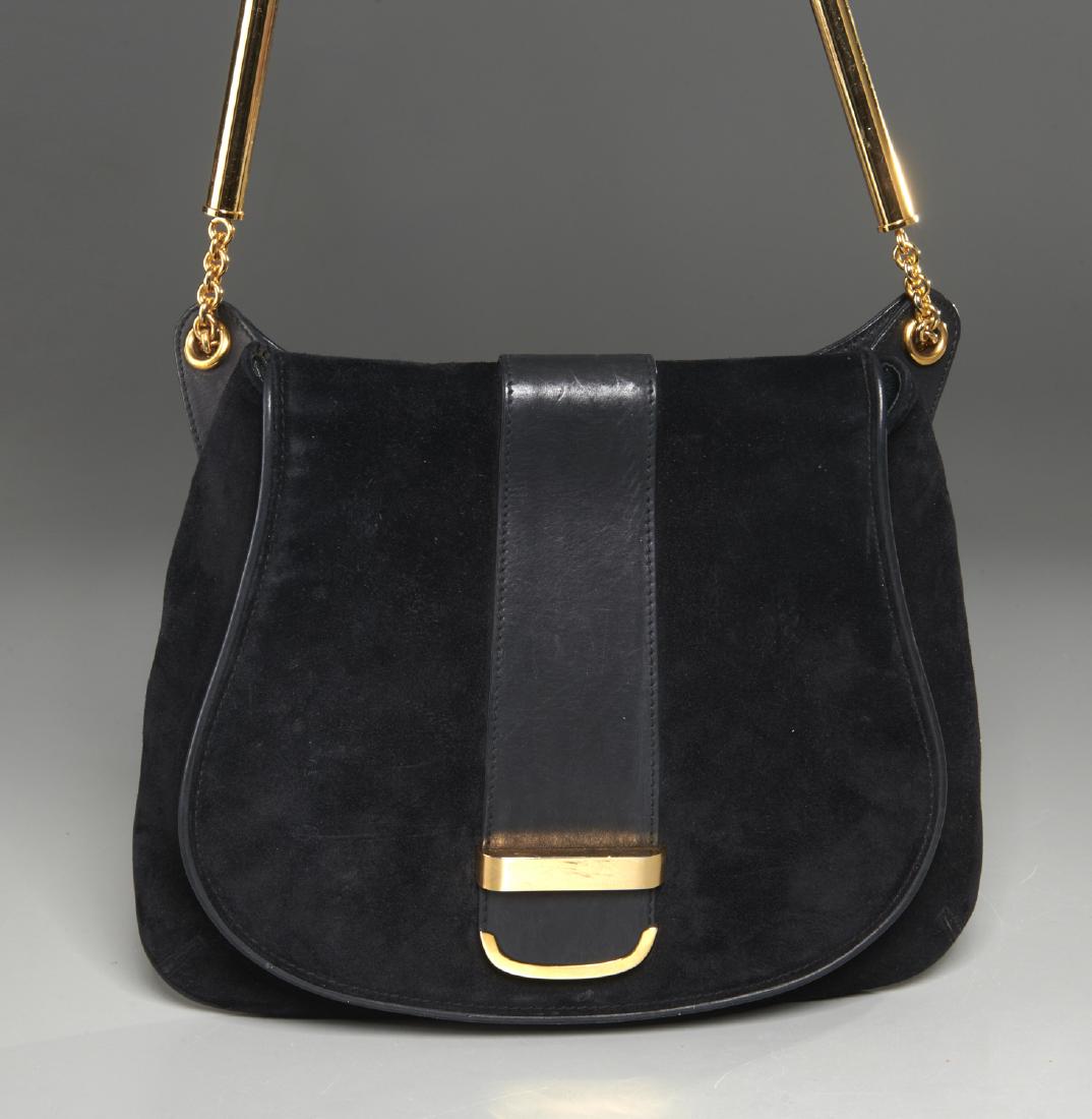 Vintage Gucci black suede handbag (1 of 7)