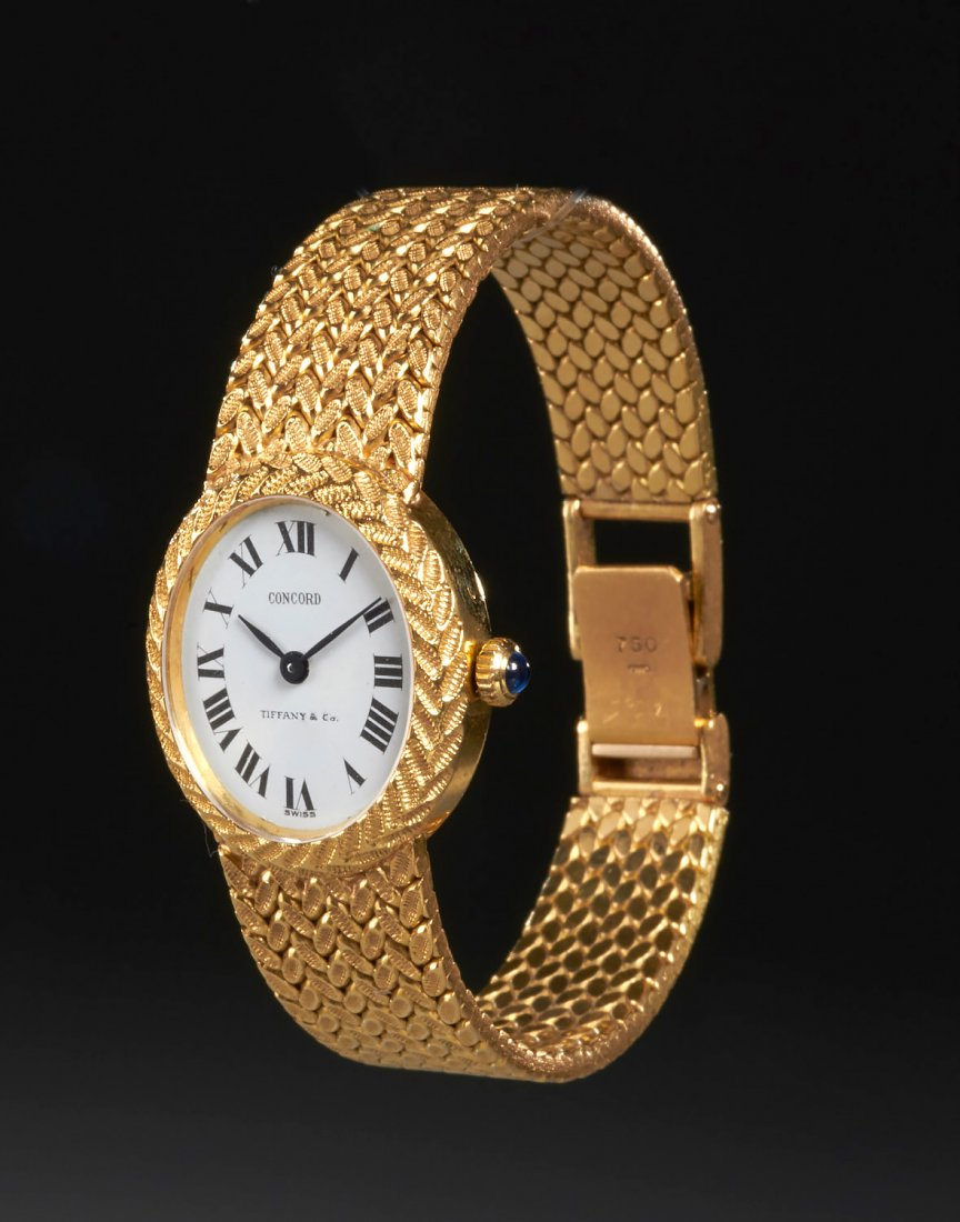 Ladies 18k gold Tiffany & Co. Concord watch