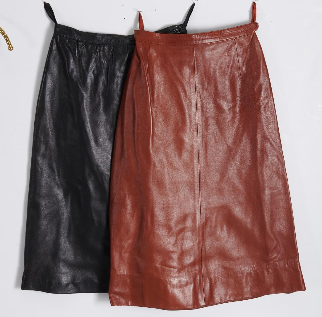 Group of Emanuel Ungaro vintage leather skirts (1 of 8)