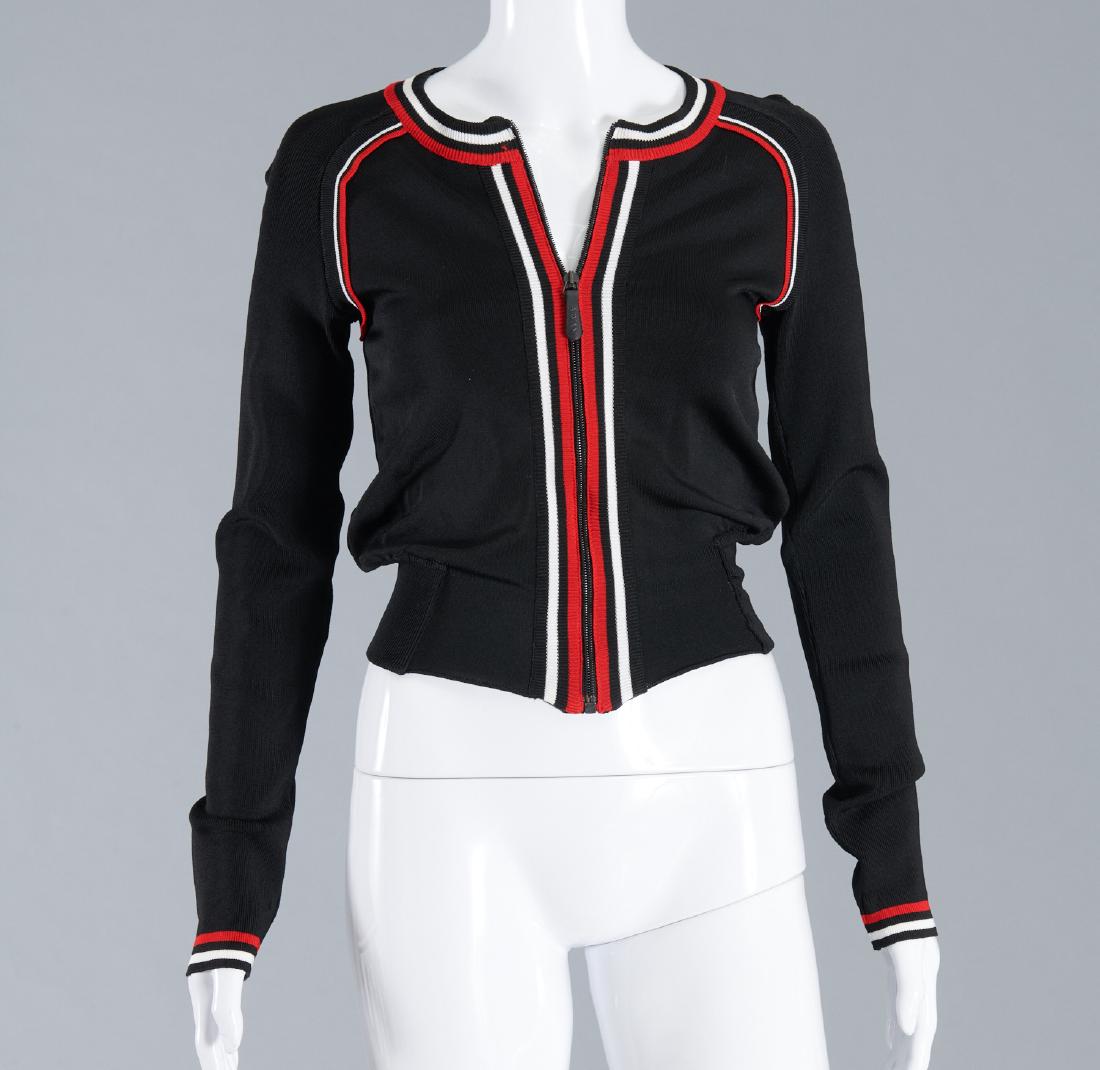 Giorgio Armani zip front knit jacket (1 of 5)