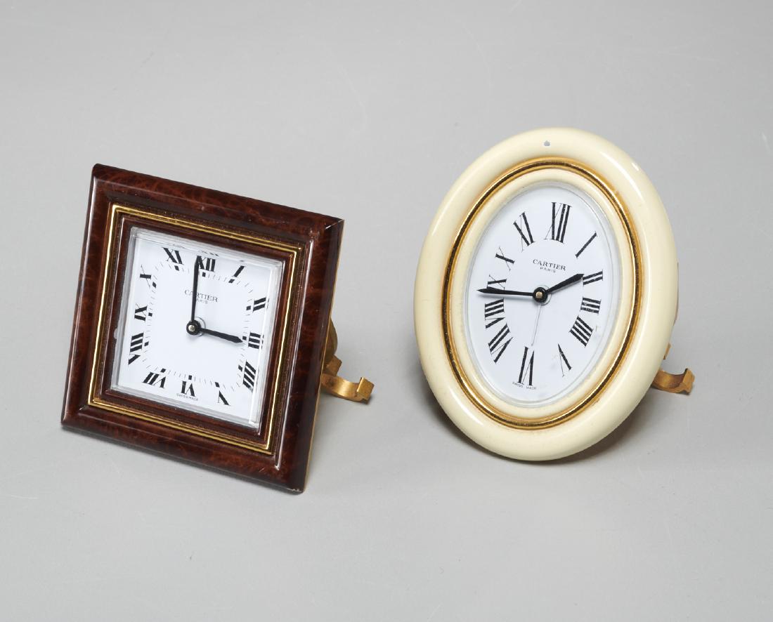 (2) Cartier desk clocks (1 of 7)