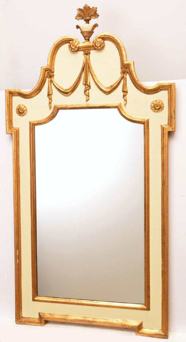 Italian Neoclassic style parcel gilt mirror (1 of 10)