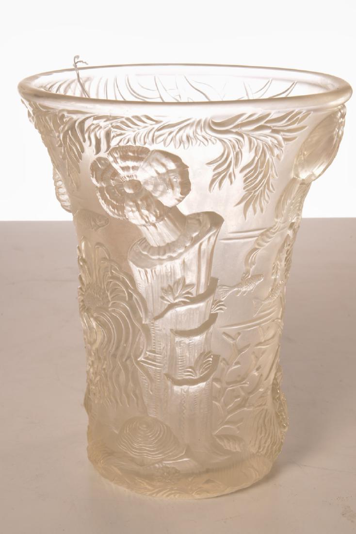 Phoenix glass Art Deco style vase (1 of 4)
