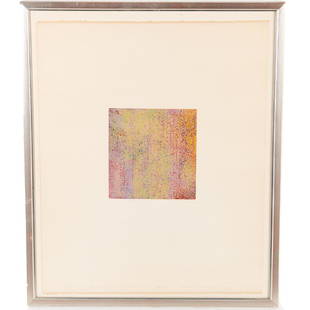 Natvar Bhavsar, print: Natvar Bhavsar, print, Natvar Bhavsar (Indian, b. 1934), Color field abstract, color serigraph, pencil signed, dated, titled and numbered under image, dedicated "For Boby, in friendship, with affectio