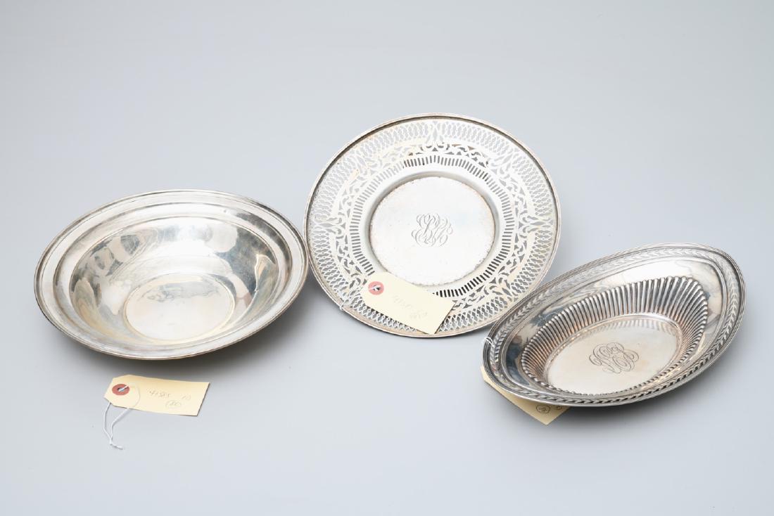 (3) American sterling silver serving dishes (1 of 9)