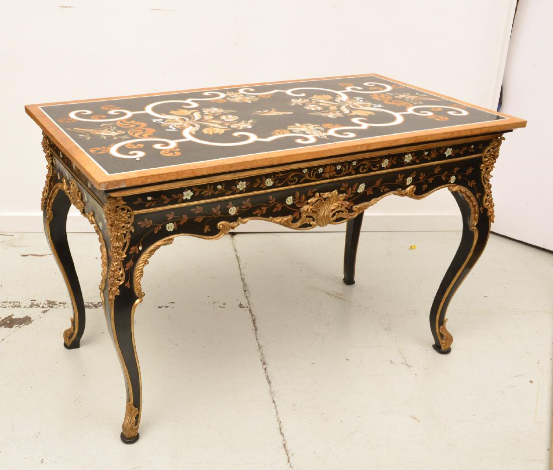 Italian Rococo style pietra dura top center table (1 of 8)