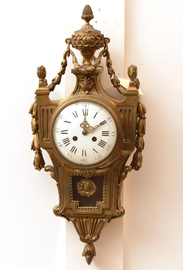 Lay Paris, French bronze cartel clock (1 of 9)