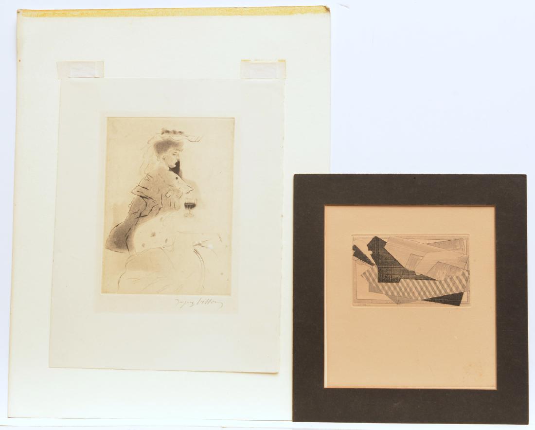 Jacques Villon, (2) etchings (1 of 10)