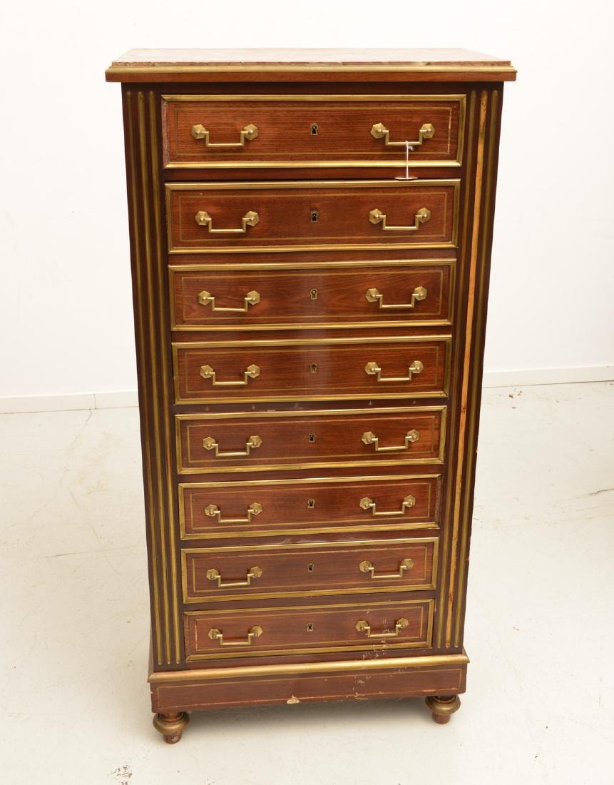Louis XVI style mahogany secretaire (1 of 8)