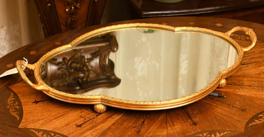 Nice Austrian gilt bronze mirrored plateau (1 of 6)