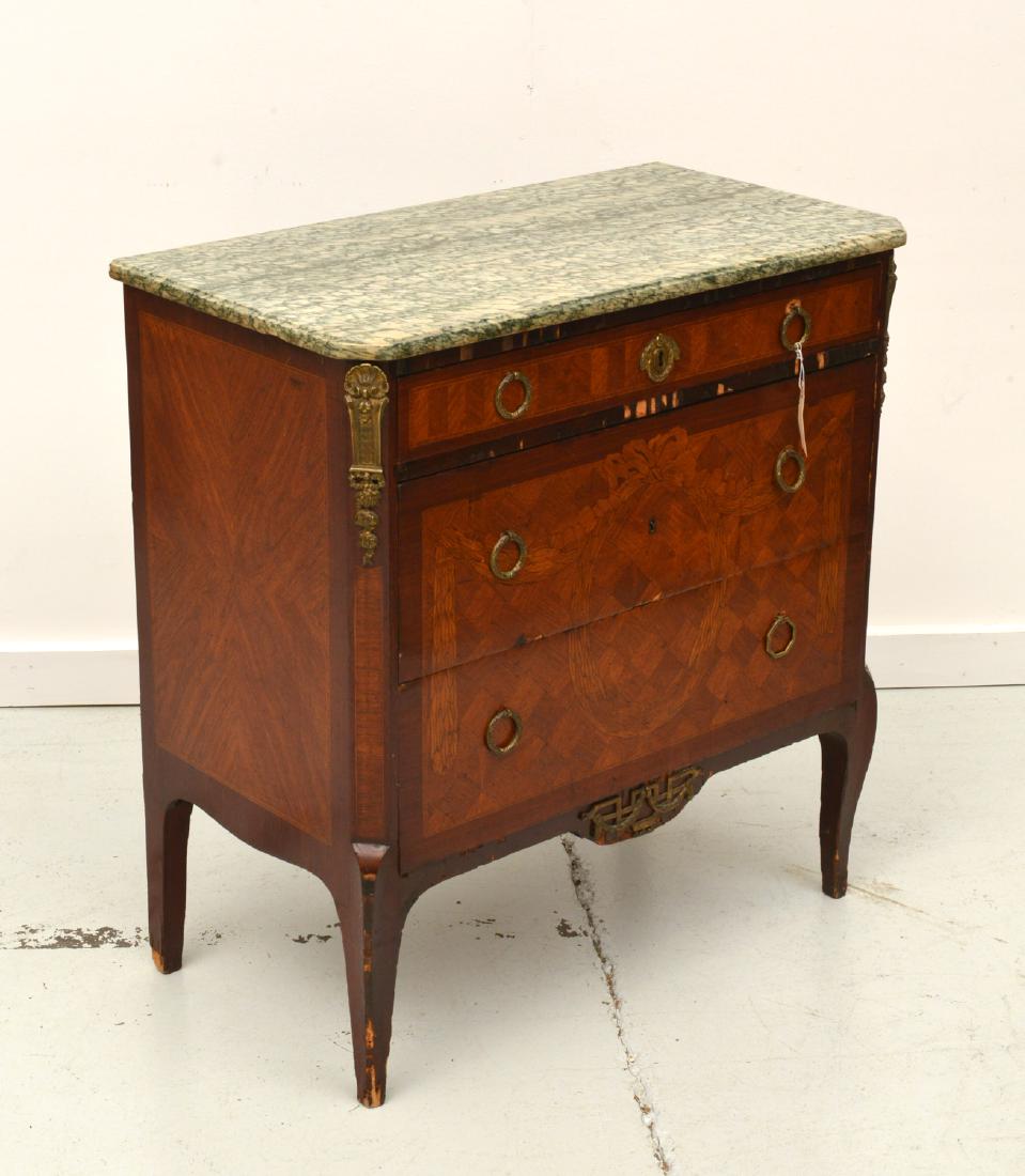 Ritz Carlton NY Louis XV/XVI marble top commode (1 of 7)