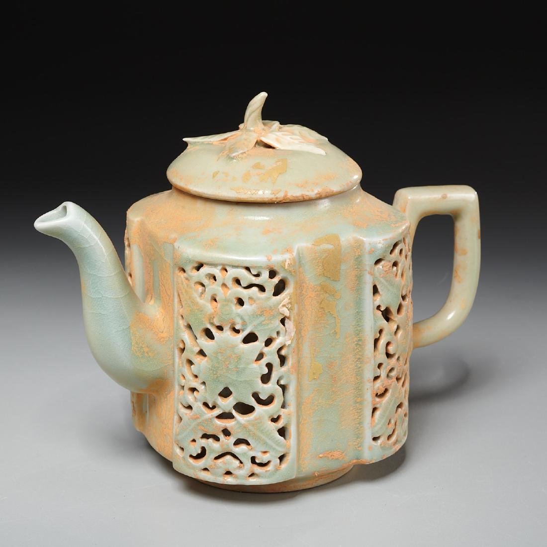 Chinese celadon teapot Feb 13, 2019 Millea Bros Ltd in NJ