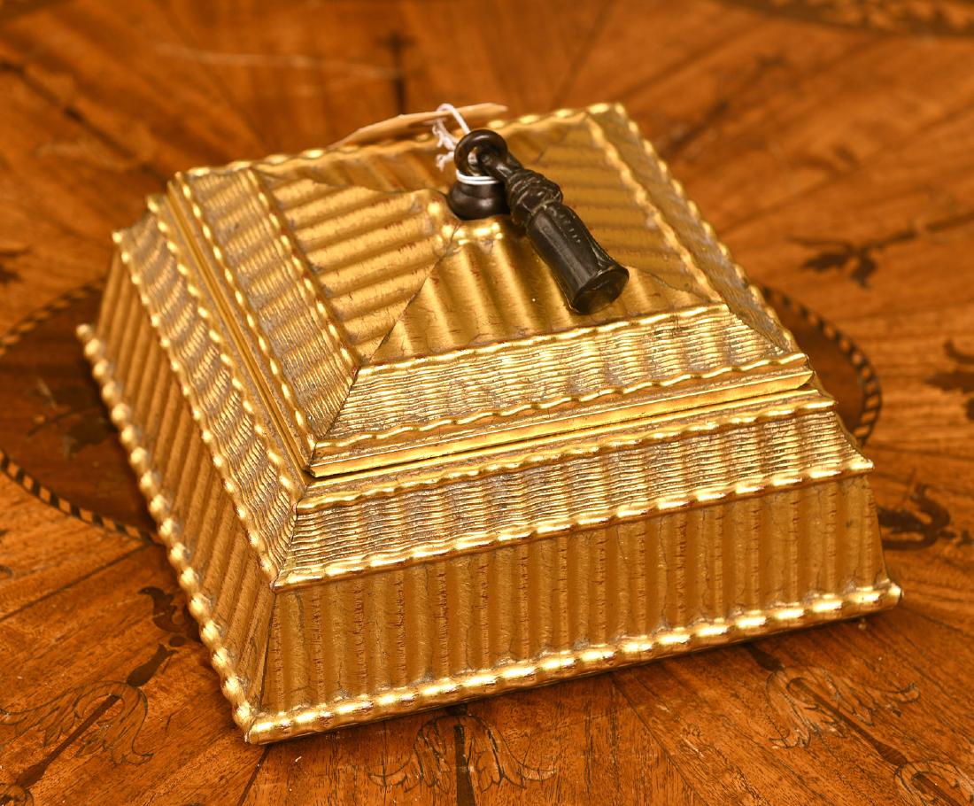 Italian gilded dresser box (1 of 5)