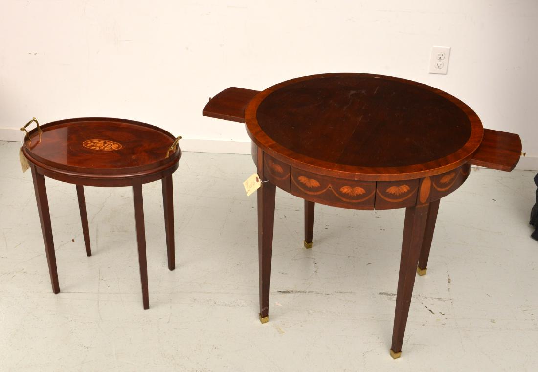 Councill and Baker Chippendale style inlaid tables (1 of 10)