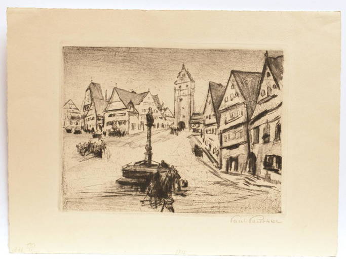 Paul Paeschke, Etching