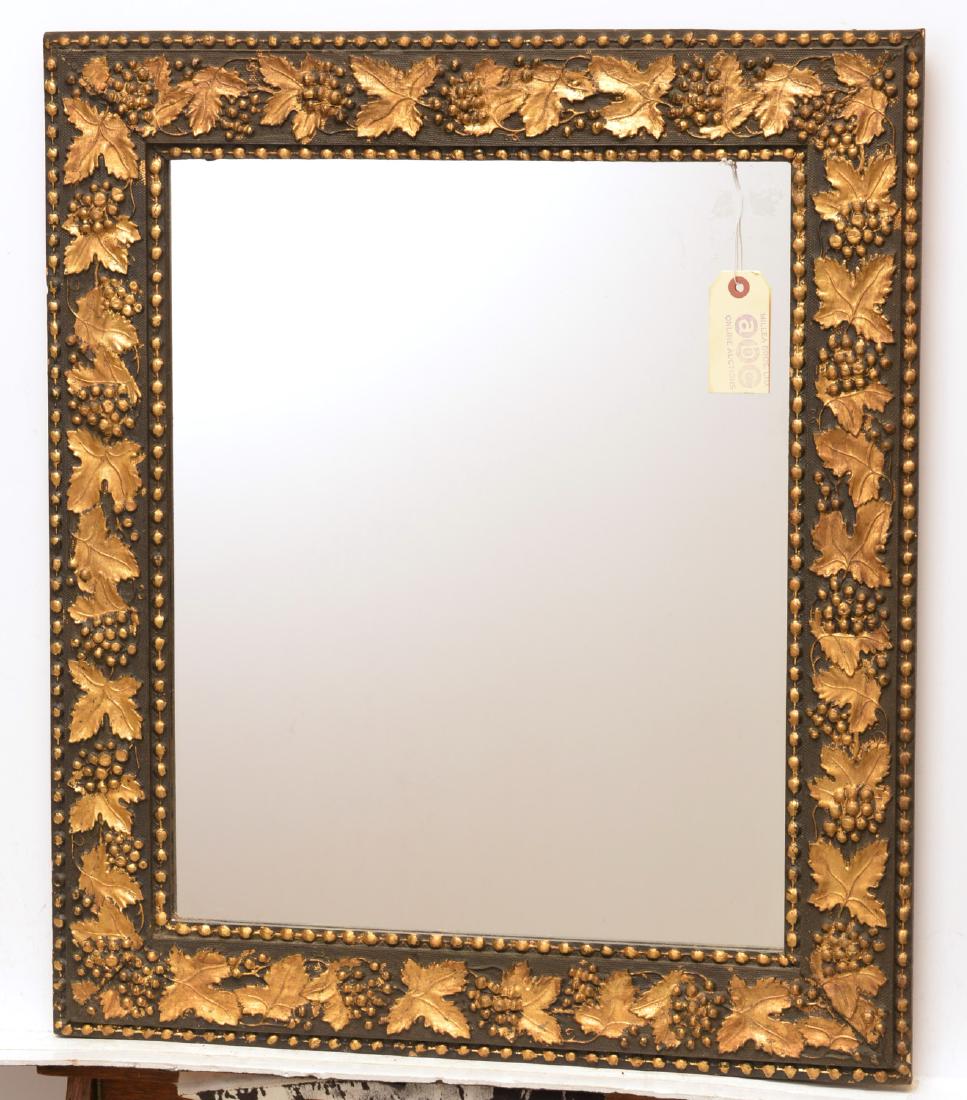 Victorian style carved parcel gilt mirror (1 of 4)