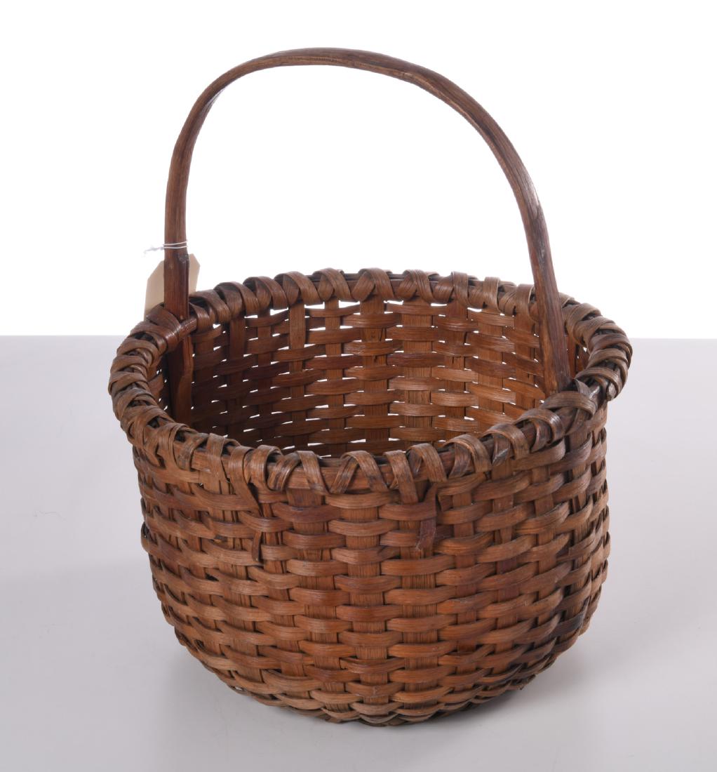 American woven splint wood gathering basket (1 of 6)