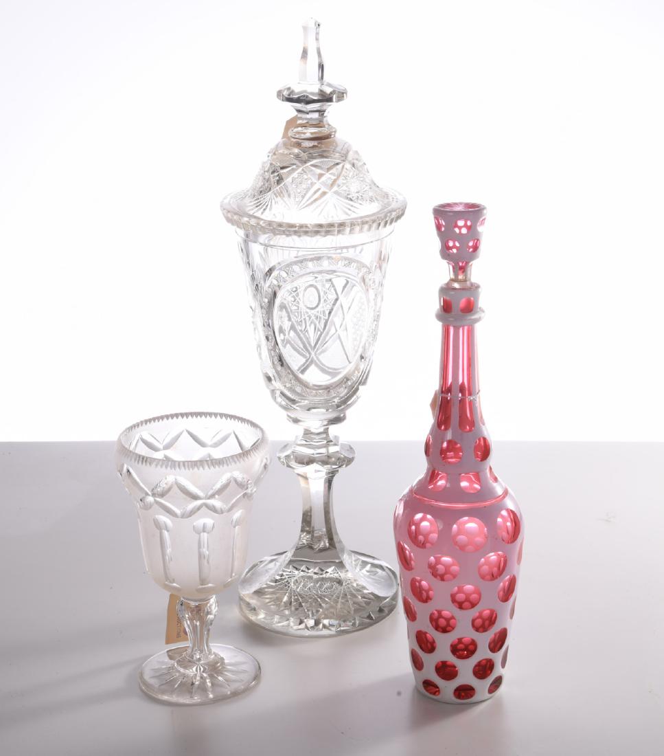 Group (3) glass tablewares (1 of 9)