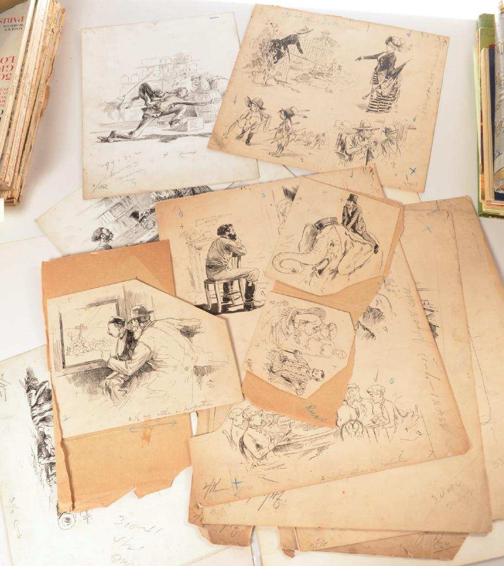 (18) Syd Griffin orig. illustrations for Puck 1889 (1 of 8)