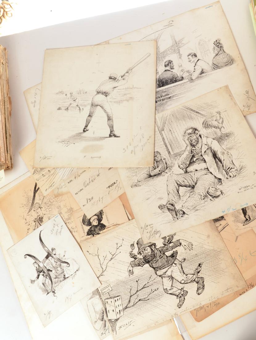 (13) Puck illustrations including baseball c. 1890 (1 of 6)