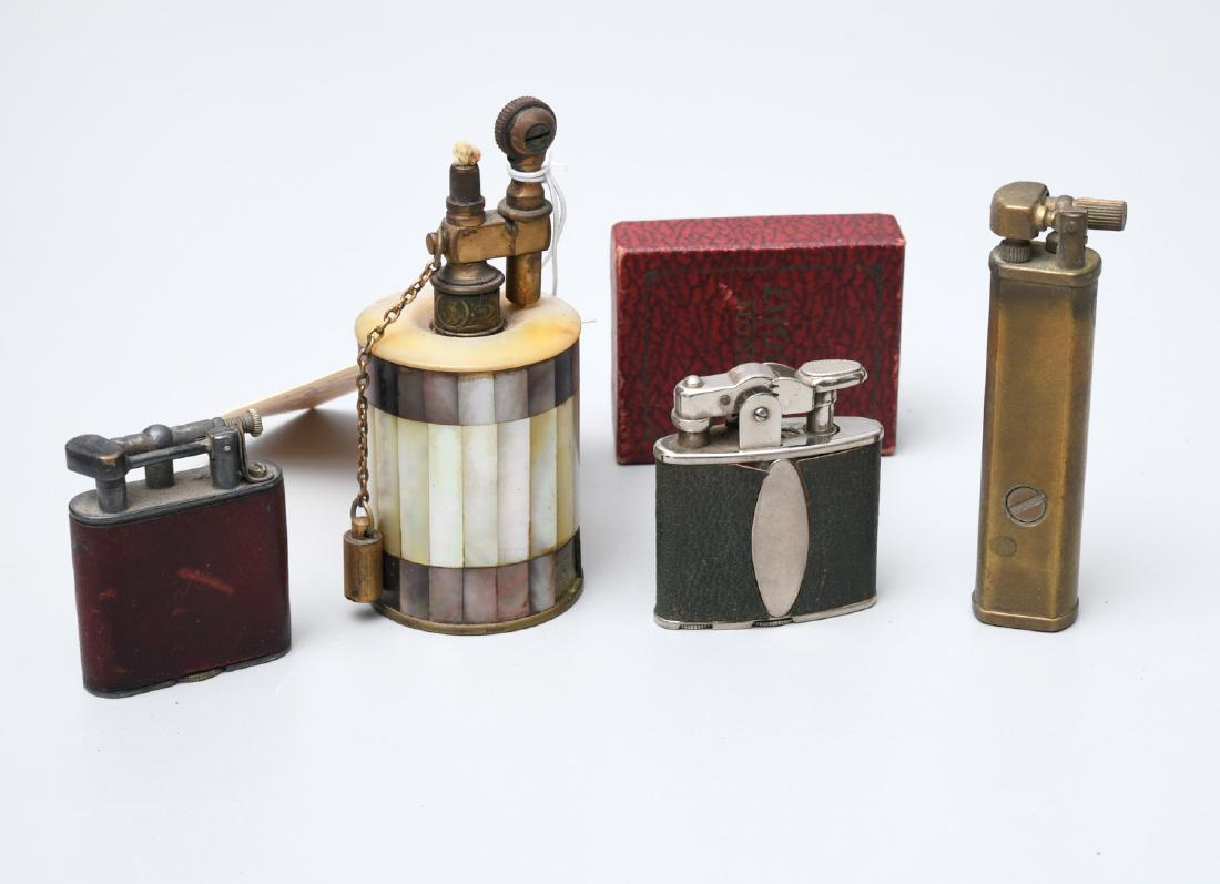 (4) vintage lighters, incl. Dunhill and Tiffany (1 of 10)