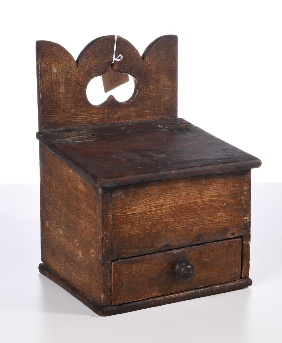 Antique American grain painted wall box (1 of 7)