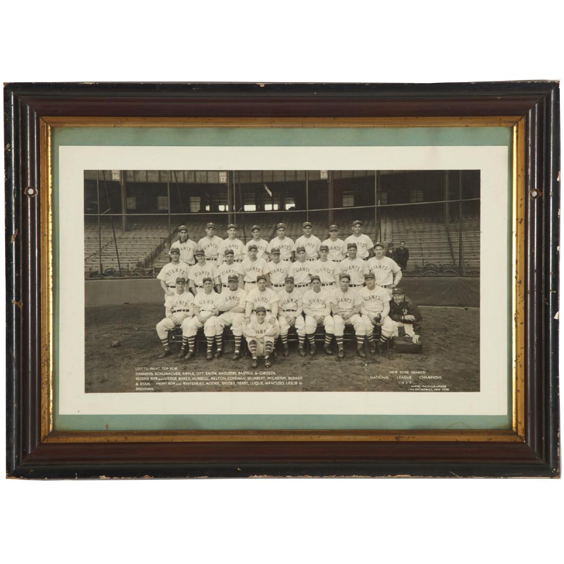 New York Giants, vintage baseball photograph (1 of 6)